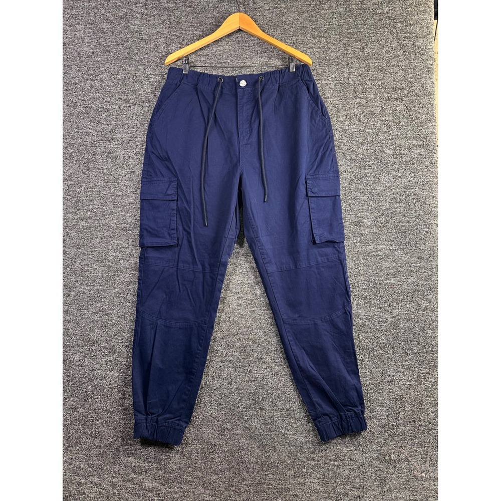 American Bazi Navy Blue Color Cargo Joggers Plus Size 1X New With Tags